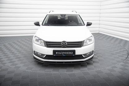 Frontlippe V.2 passend für VW Passat B7 schwarz Hochglanz