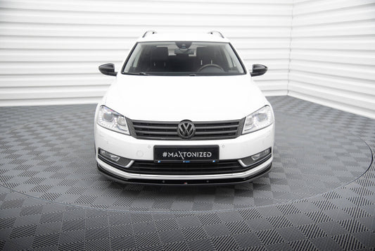 Frontlippe V.2 passend für VW Passat B7 schwarz Hochglanz