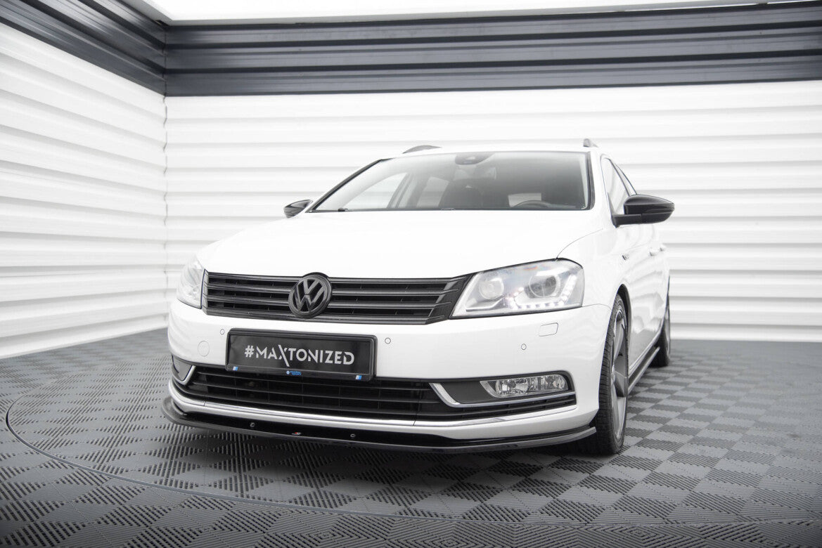 Frontlippe V.2 passend für VW Passat B7 schwarz Hochglanz