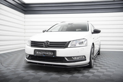 Frontlippe V.2 passend für VW Passat B7 schwarz Hochglanz