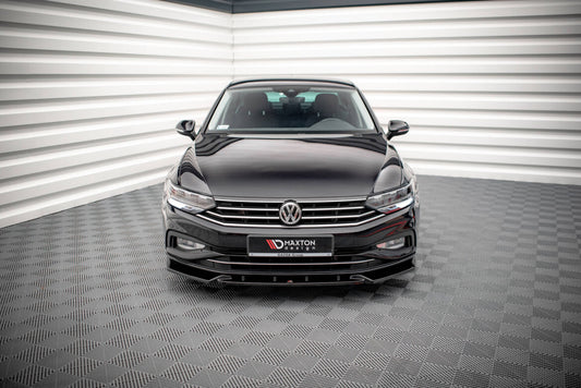 Frontlippe V.2 passend für VW Passat B8 FL schwarz Hochglanz