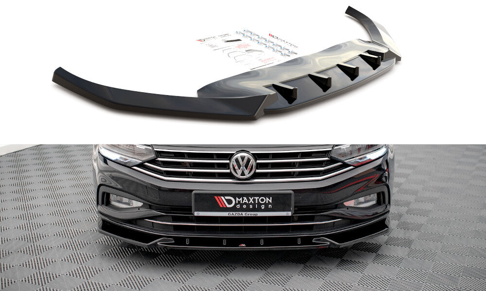 Frontlippe V.2 passend für VW Passat B8 FL schwarz Hochglanz