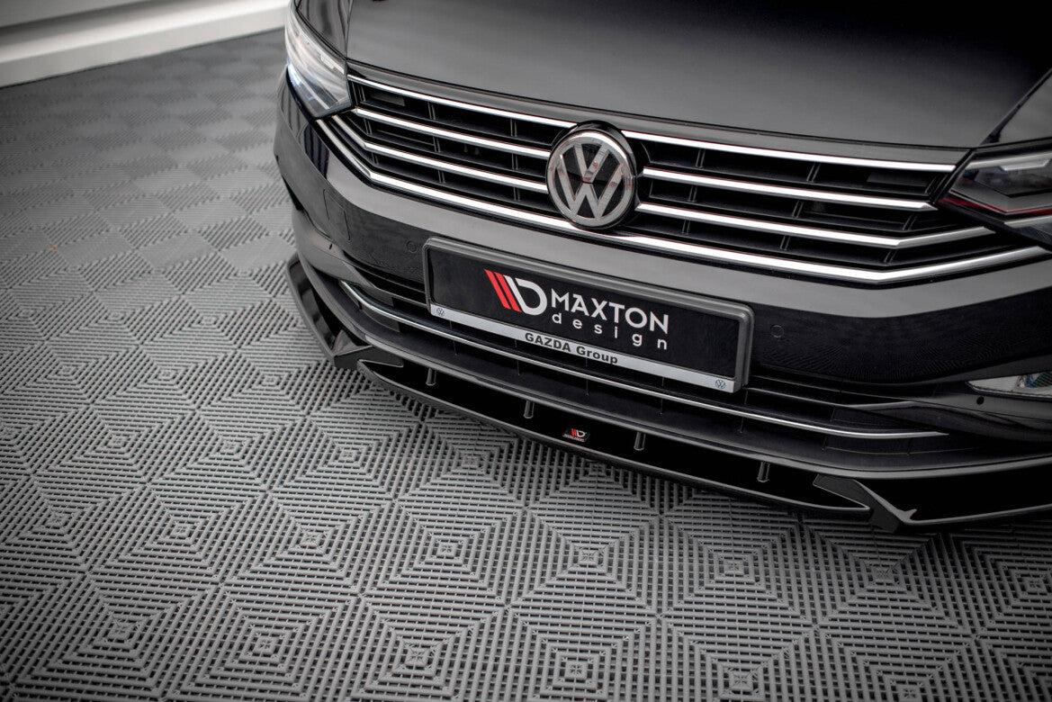 Frontlippe V.2 passend für VW Passat B8 FL schwarz Hochglanz