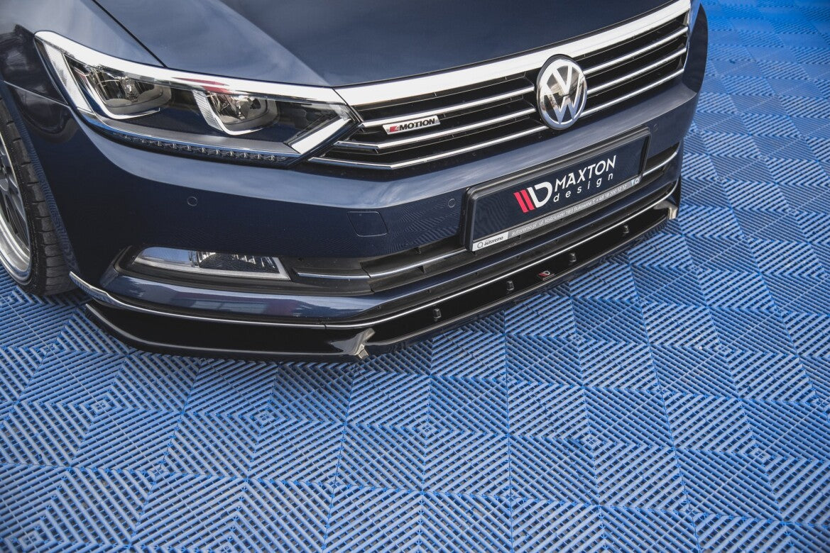 Frontlippe V.2 passend für VW Passat B8 schwarz Hochglanz
