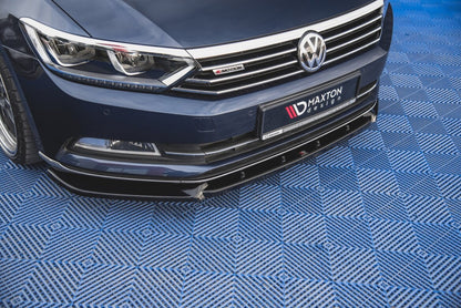 Frontlippe V.2 passend für VW Passat B8 schwarz Hochglanz
