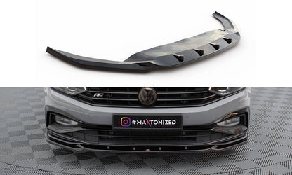Frontlippe V.2 passend für VW Passat R-Line B8 FL schwarz Hochglanz