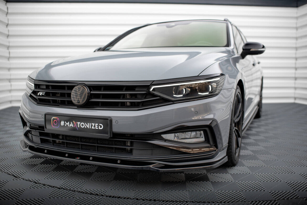Frontlippe V.2 passend für VW Passat R-Line B8 FL schwarz Hochglanz