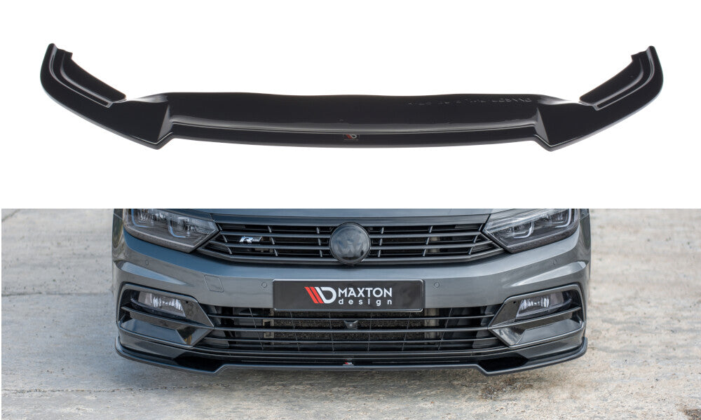 Frontlippe V.2 passend für VW Passat R-Line B8 schwarz Hochglanz