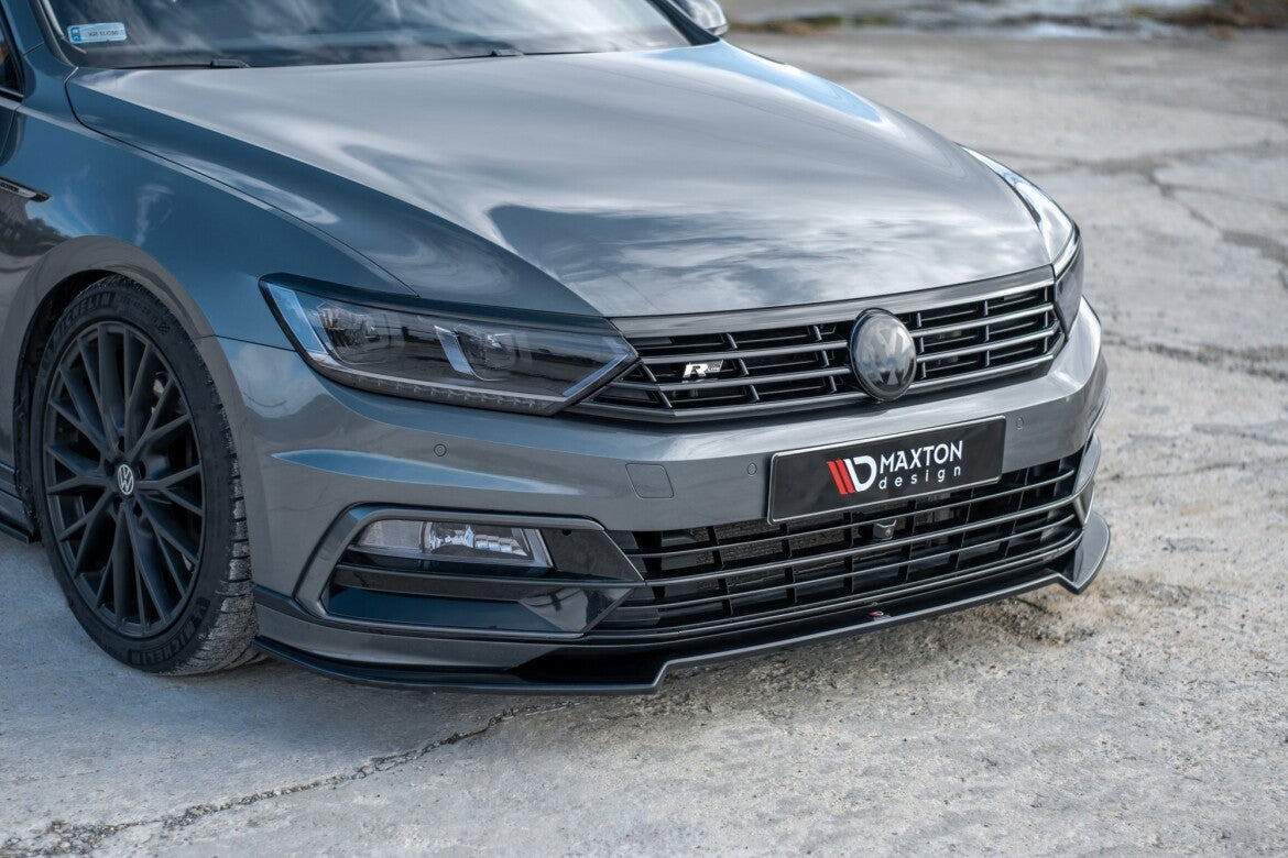 Frontlippe V.2 passend für VW Passat R-Line B8 schwarz Hochglanz