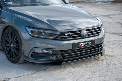 Frontlippe V.2 passend für VW Passat R-Line B8 schwarz Hochglanz