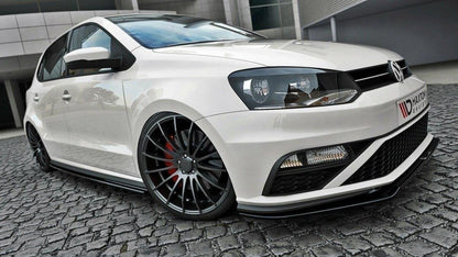 Frontlippe V.2 passend für VW Polo GTI Mk5 FL schwarz Hochglanz