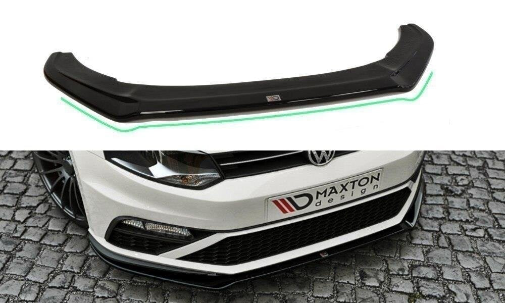 Frontlippe V.2 passend für VW Polo GTI Mk5 FL schwarz Hochglanz