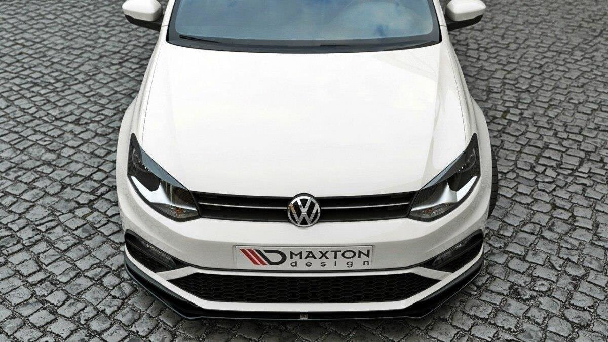 Frontlippe V.2 passend für VW Polo GTI Mk5 FL schwarz Hochglanz