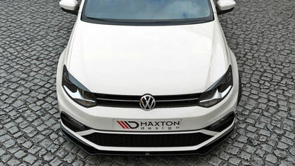 Frontlippe V.2 passend für VW Polo GTI Mk5 FL schwarz Hochglanz