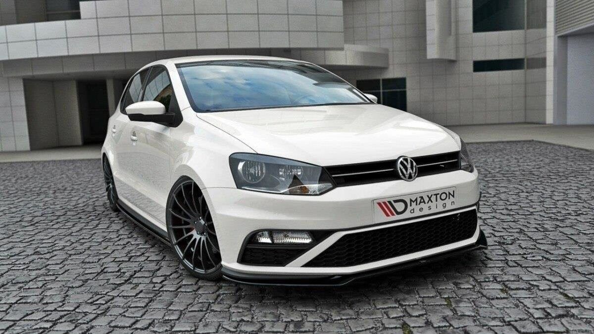 Frontlippe V.2 passend für VW Polo GTI Mk5 FL schwarz Hochglanz