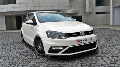 Frontlippe V.2 passend für VW Polo GTI Mk5 FL schwarz Hochglanz