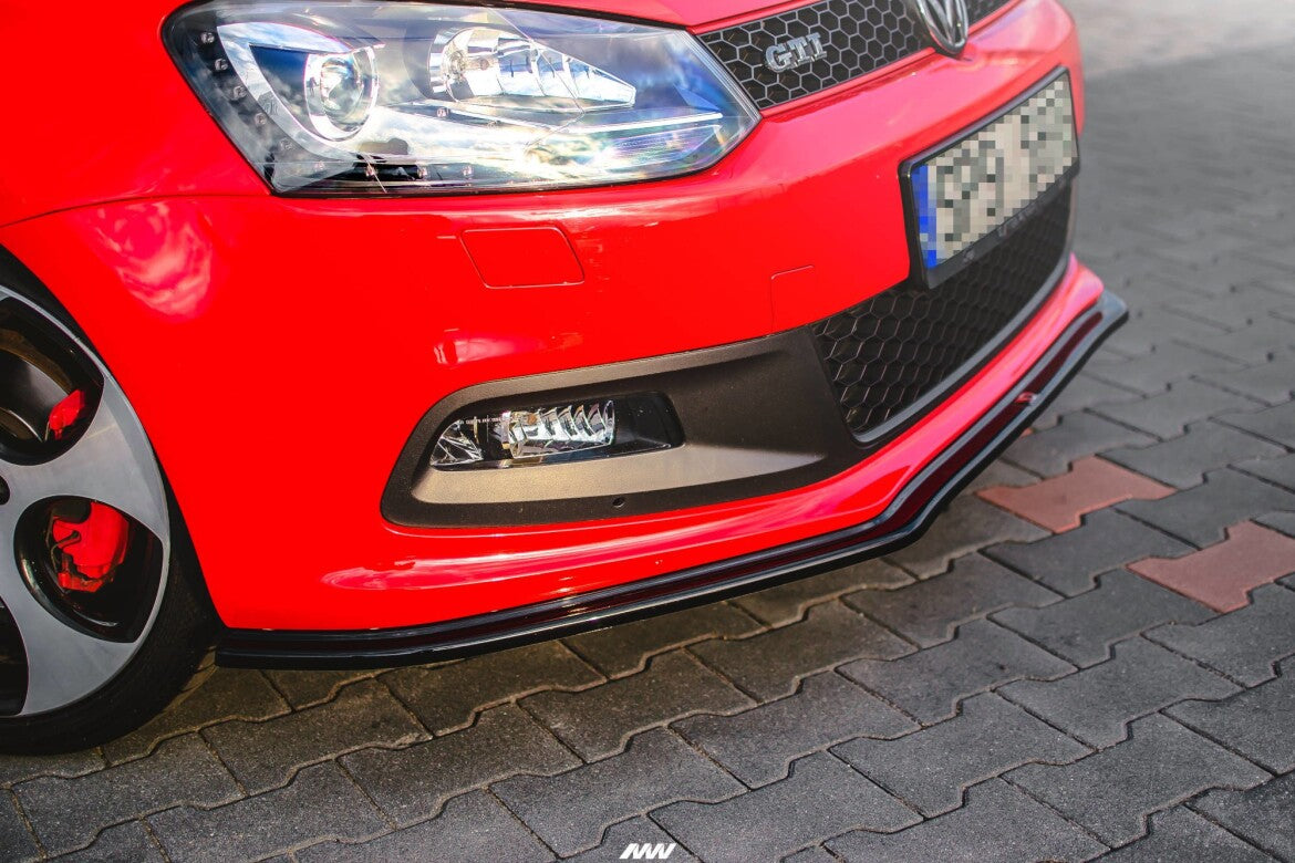 Frontlippe V.2 passend für VW Polo GTI Mk5 schwarz Hochglanz