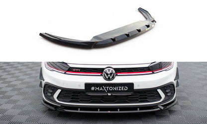 Frontlippe V.2 passend für VW Polo GTI Mk6 FL schwarz Hochglanz