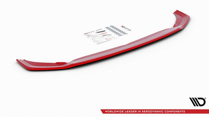 Frontlippe V.2 passend für VW Polo GTI / R-line Mk6 rot Hochglanz