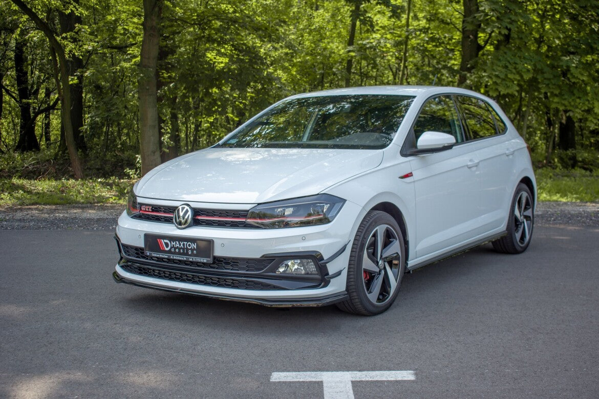 Frontlippe V.2 passend für VW Polo GTI / R-line Mk6 rot Hochglanz