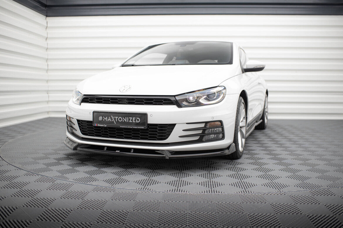 Frontlippe V.2 passend für VW Scirocco Mk3 FL schwarz Hochglanz
