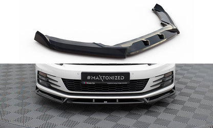 Frontlippe V.2 passend für VW Scirocco Mk3 FL schwarz Hochglanz
