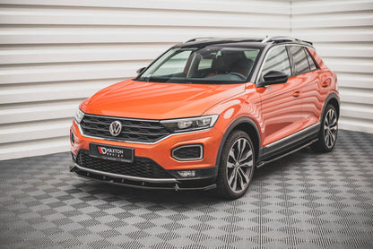 Frontlippe V.2 passend für VW T-Roc Mk1 schwarz Hochglanz