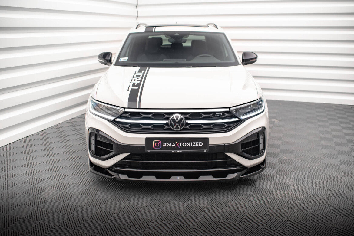 Frontlippe V.2 passend für VW T-Roc R / R-Line Mk1 FL schwarz Hochglanz