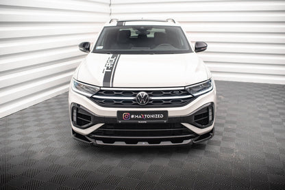 Frontlippe V.2 passend für VW T-Roc R / R-Line Mk1 FL schwarz Hochglanz