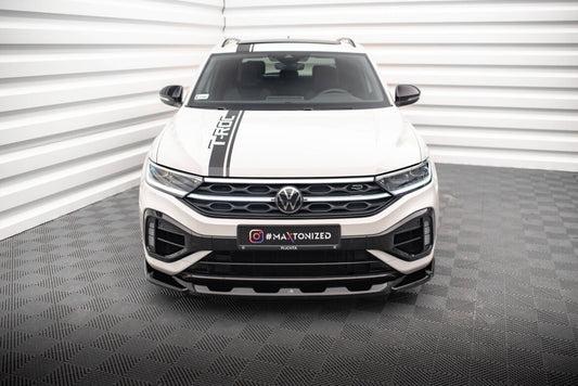 Frontlippe V.2 passend für VW T-Roc R / R-Line Mk1 FL schwarz Hochglanz