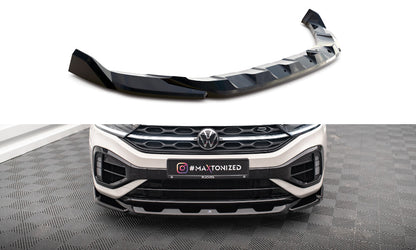 Frontlippe V.2 passend für VW T-Roc R / R-Line Mk1 FL schwarz Hochglanz