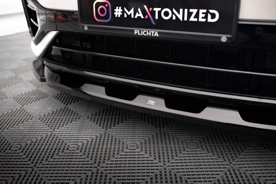 Frontlippe V.2 passend für VW T-Roc R / R-Line Mk1 FL schwarz Hochglanz