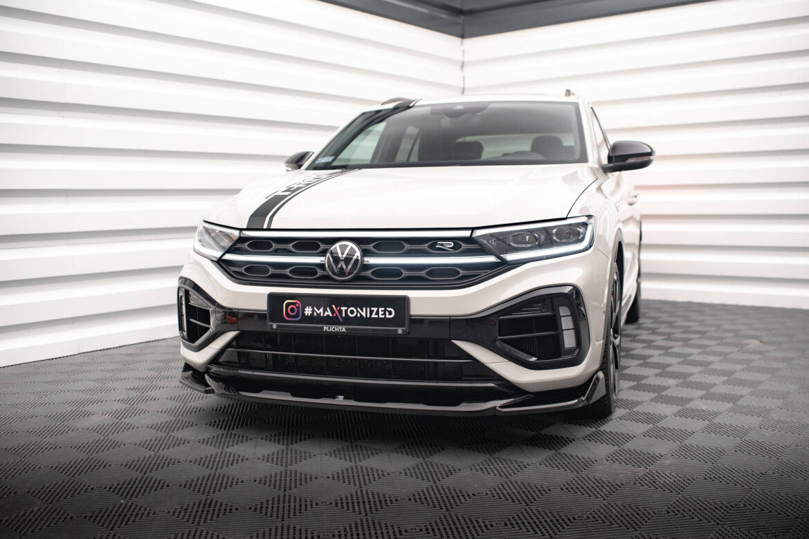 Frontlippe V.2 passend für VW T-Roc R / R-Line Mk1 FL schwarz Hochglanz
