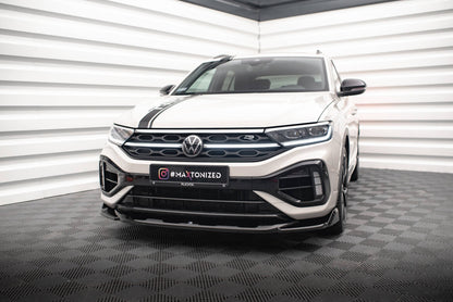Frontlippe V.2 passend für VW T-Roc R / R-Line Mk1 FL schwarz Hochglanz