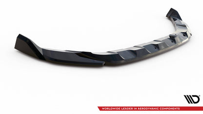 Frontlippe V.2 passend für VW T-Roc R / R-Line Mk1 FL schwarz Hochglanz