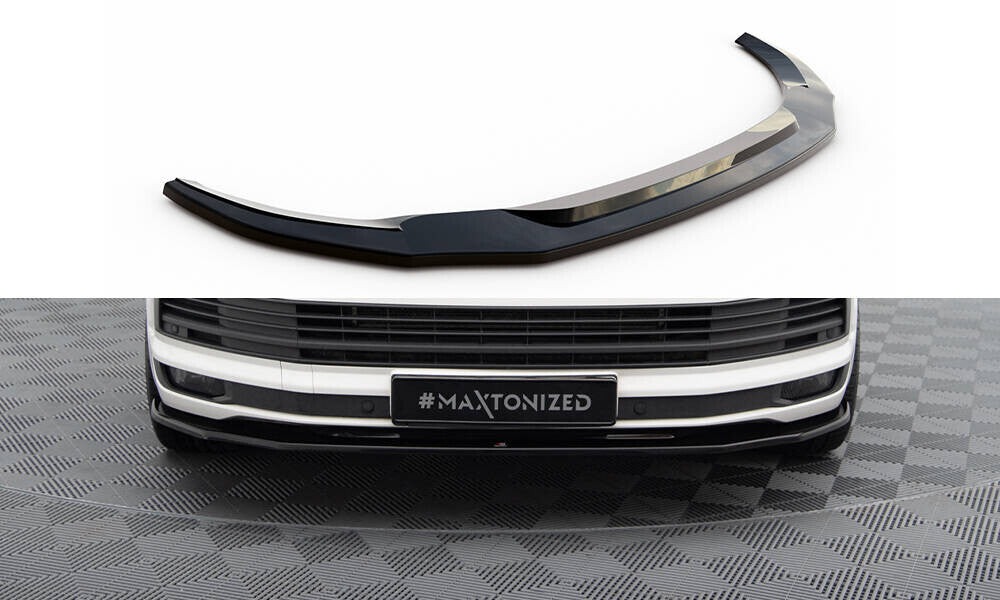Frontlippe V.2 passend für VW T6 schwarz Hochglanz