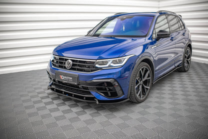 Frontlippe V.2 passend für VW Tiguan R / R-Line Mk2 FL schwarz Hochglanz