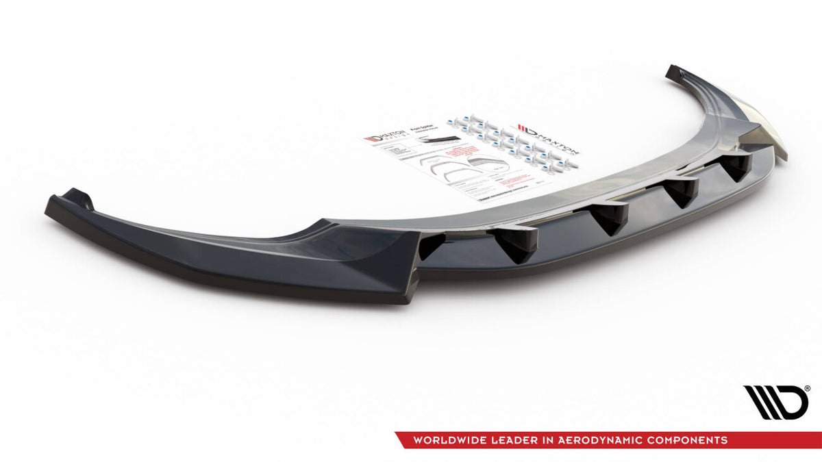 Frontlippe V.2 passend für VW Tiguan R / R-Line Mk2 FL schwarz Hochglanz
