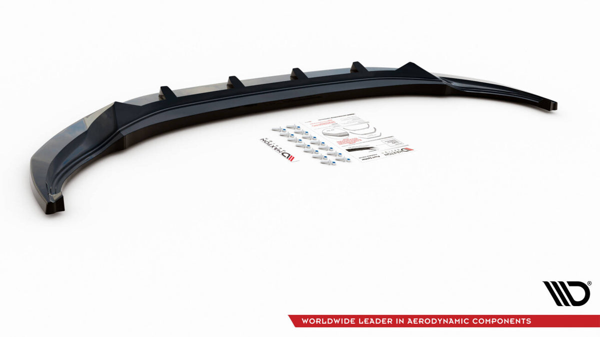 Frontlippe V.2 passend für VW Tiguan R / R-Line Mk2 FL schwarz Hochglanz