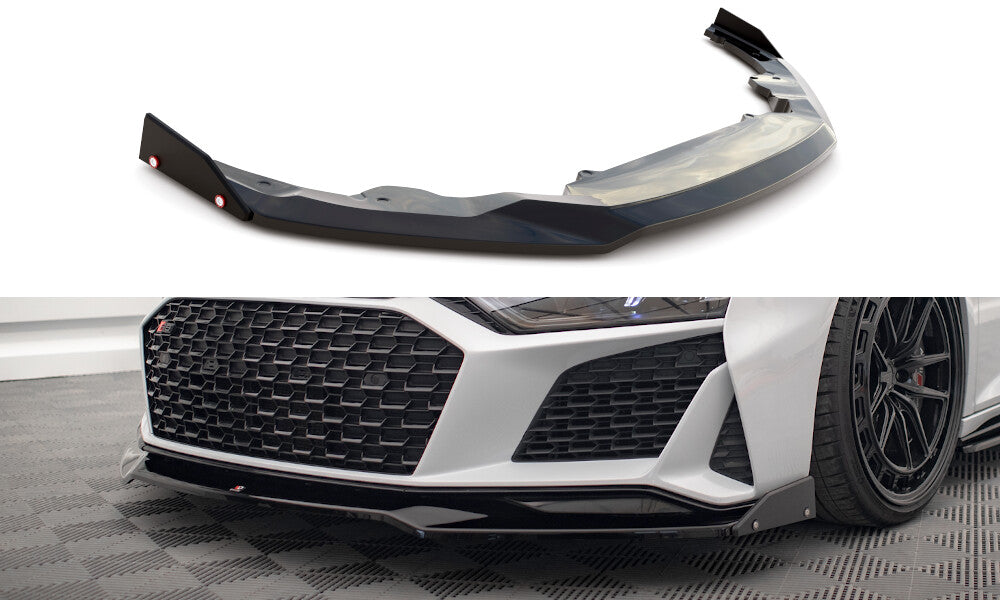 Frontlippe V.3 + Flaps passend für Audi R8 Mk2 FL