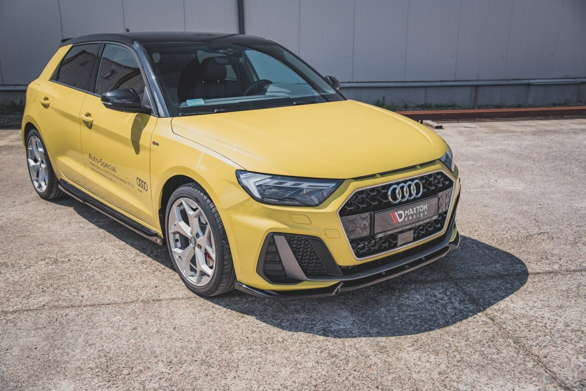 Frontlippe V.3 passend für Audi A1 S-Line GB schwarz Hochglanz
