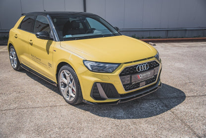 Frontlippe V.3 passend für Audi A1 S-Line GB schwarz Hochglanz