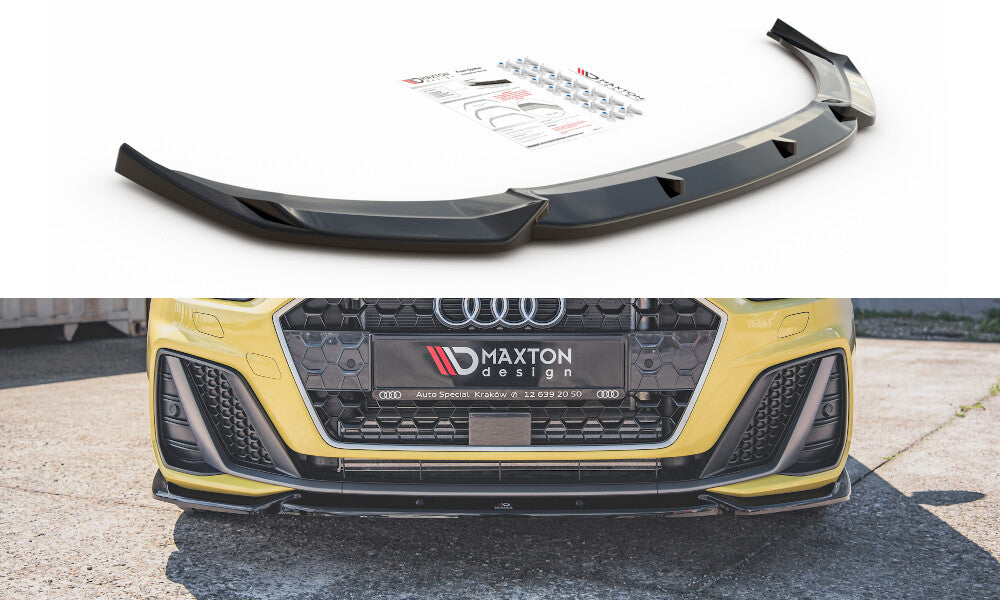 Frontlippe V.3 passend für Audi A1 S-Line GB schwarz Hochglanz