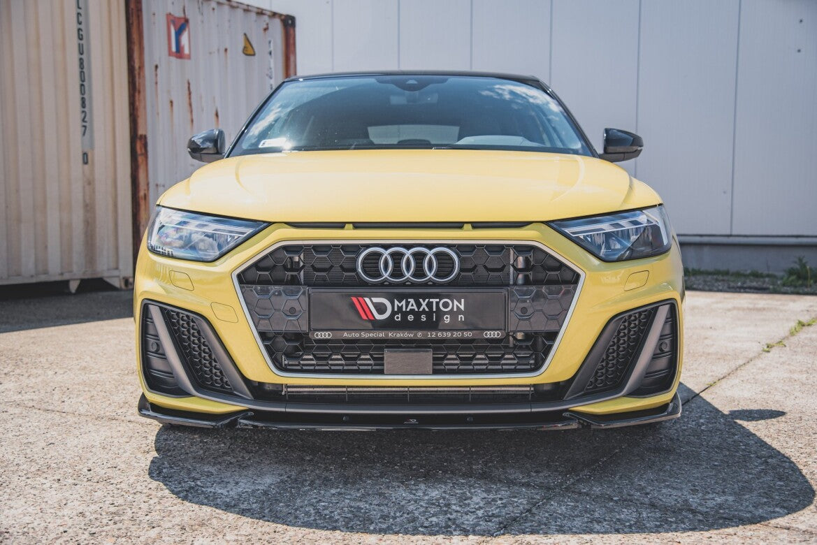 Frontlippe V.3 passend für Audi A1 S-Line GB schwarz Hochglanz