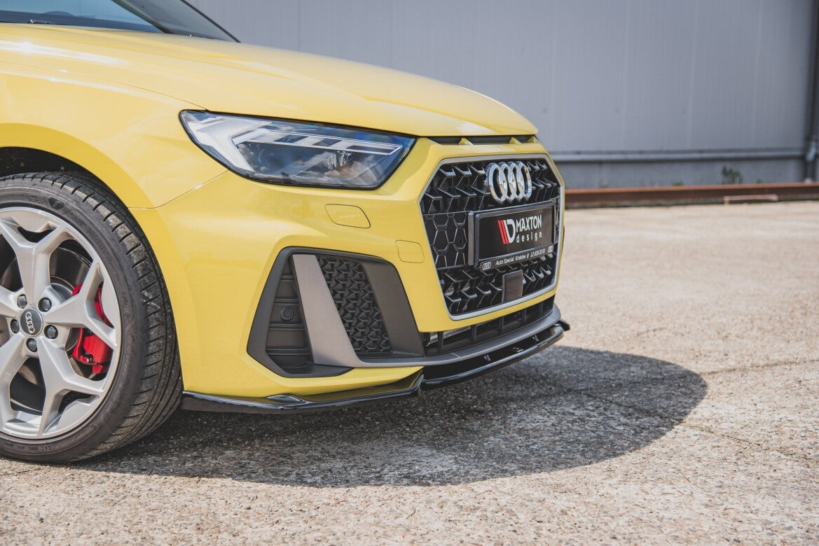Frontlippe V.3 passend für Audi A1 S-Line GB schwarz Hochglanz