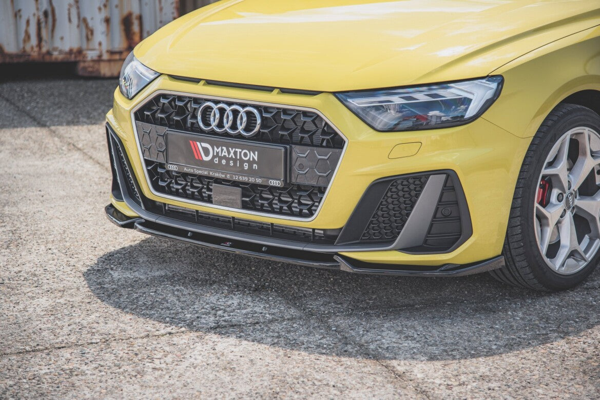 Frontlippe V.3 passend für Audi A1 S-Line GB schwarz Hochglanz