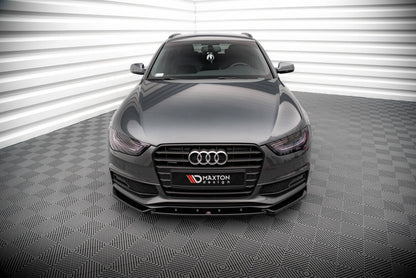Frontlippe V.3 passend für Audi A4 S-Line / S4 B8 FL schwarz Hochglanz