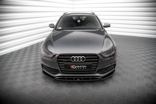 Frontlippe V.3 passend für Audi A4 S-Line / S4 B8 FL schwarz Hochglanz