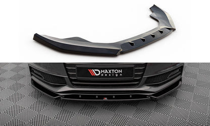 Frontlippe V.3 passend für Audi A4 S-Line / S4 B8 FL schwarz Hochglanz