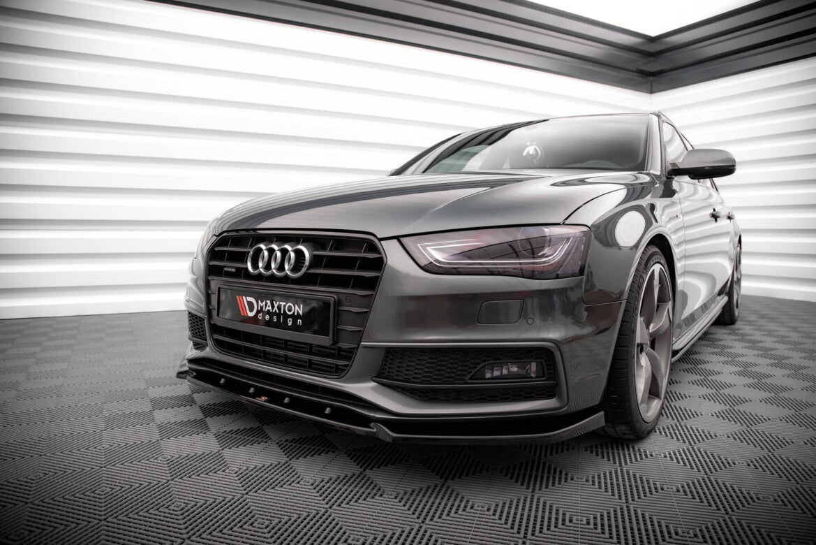 Frontlippe V.3 passend für Audi A4 S-Line / S4 B8 FL schwarz Hochglanz